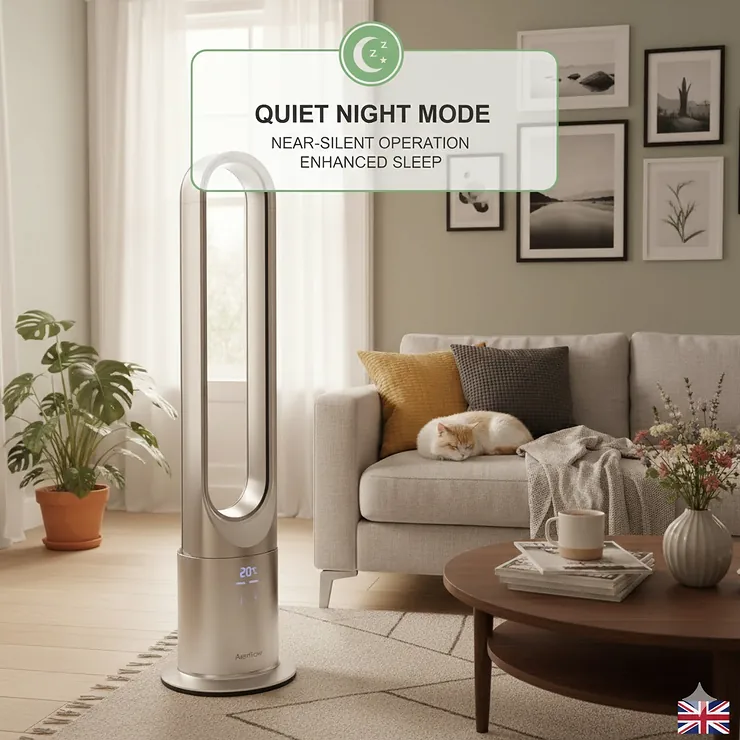 quiet-bladeless-fan-for-bedroom bladeless fan