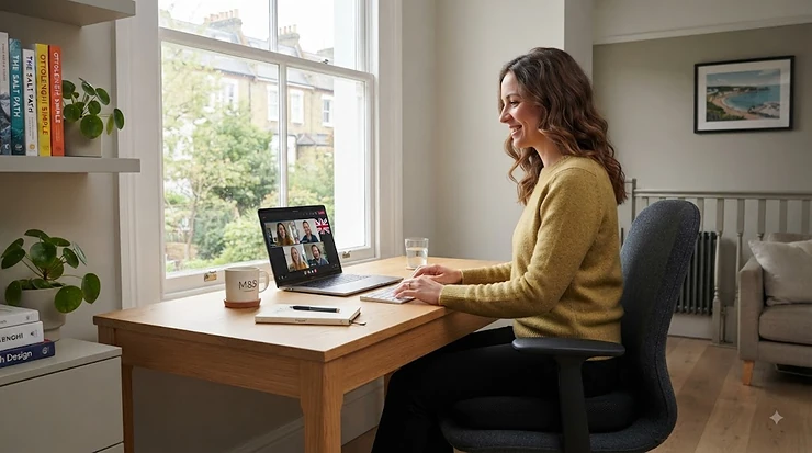 A selection of the best cooling seat cushions under £30 arranged neatly on an office chair and car seat in a UK living room. cooling seat cushions under £30